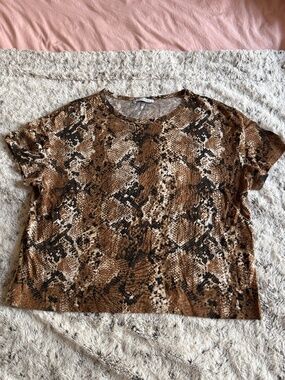Trafaluc by Zara Snake Skin Top